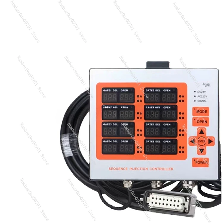 Hot Runner Timing Controller Delayer 8 Groups Valve Oil Valve Time Controller 8 Points Mold Injection Molding Machine Pin Valve