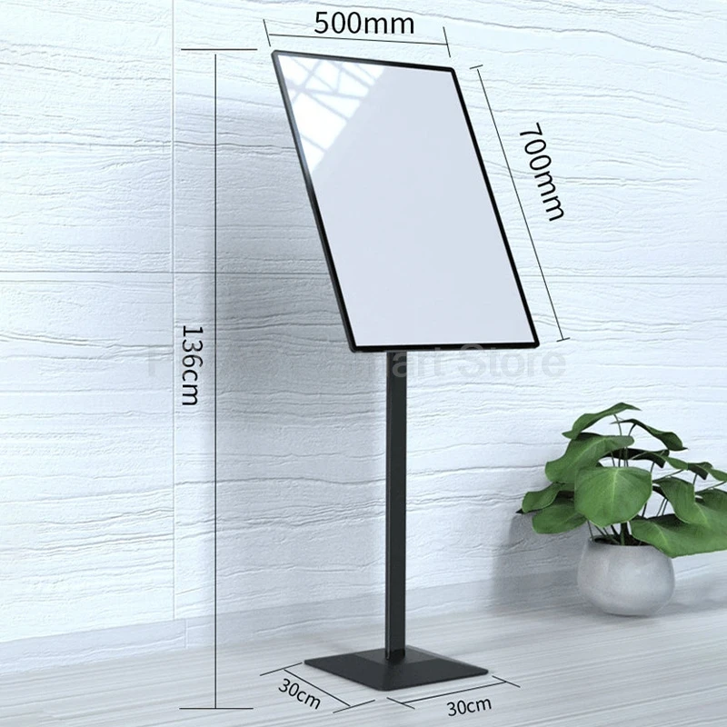 Aluminum Alloy Standing Poster Frame Shopping Mall Store Advertising Display Rack Door Floor Standing Advertising Stand 50*70cm