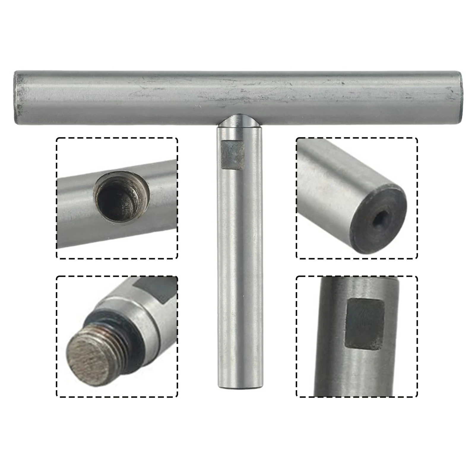 

6Inch Removable Lathe Tool Rest Stainless Steel Woodworking Turning Holder 16mm Diving Fishing Latex Tube Tool T Shaped