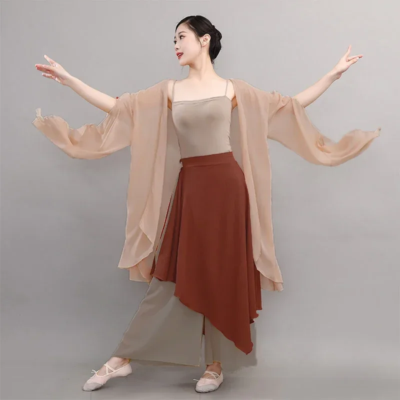 

New Gauze Chinese Style Classical Dance Costume Women Floating Body Rhythm Stage Performance Costume Chinese Dance Clothes