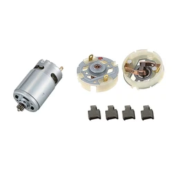 1 Pcs 12V 13 Teeth RS-550VC-8518 GEAR Motor & 1 Set RS550 Motor Carbon Brush Holder Brush