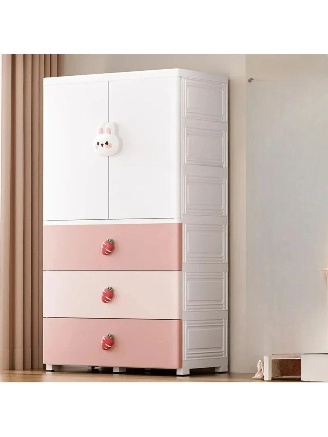 Organizer Girls Children Wardrobes Closet Placard Enfant Furniture MR50CW Shelves Plastic Children Wardrobes Storage Cabinet