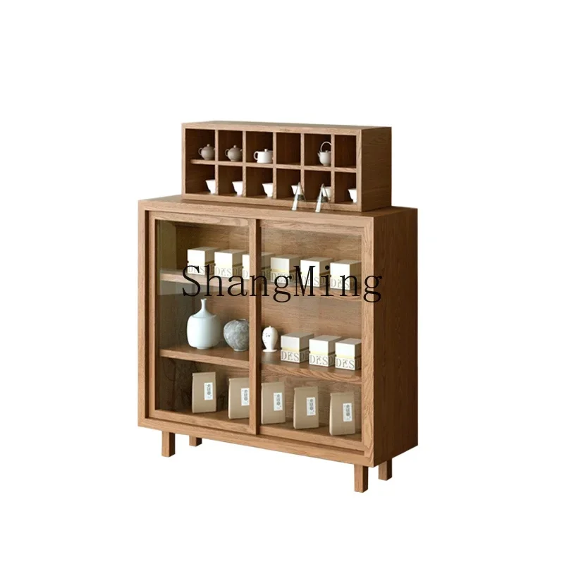 CL School  House Simple Duobao Pavilion Tea Display Cabinet Ceramic Ornament Cabinet Tea Set Shelf