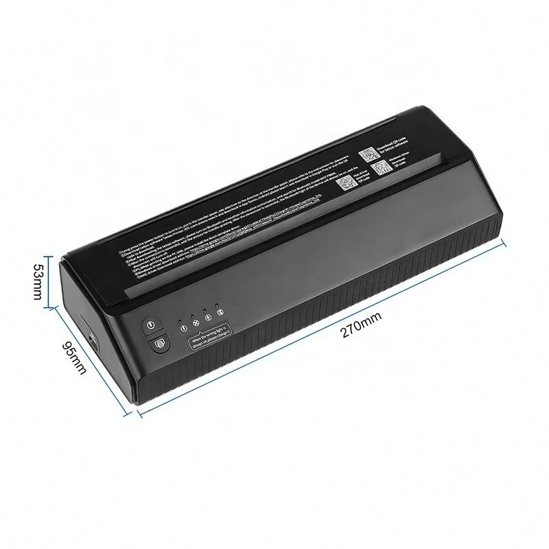 Portable Bluetooth P8008 Tattoo Copier Machine Mini Quick Thermal Skin Prinker Transfer Temporary Stencil Tattoo Printer