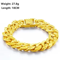 SAIYE Forever Not Fade 24K Gold Filled Jewelry Bracelets for Men Women Pulseira Feminina Bizuteria Joyas Wedding Fine Bracelets