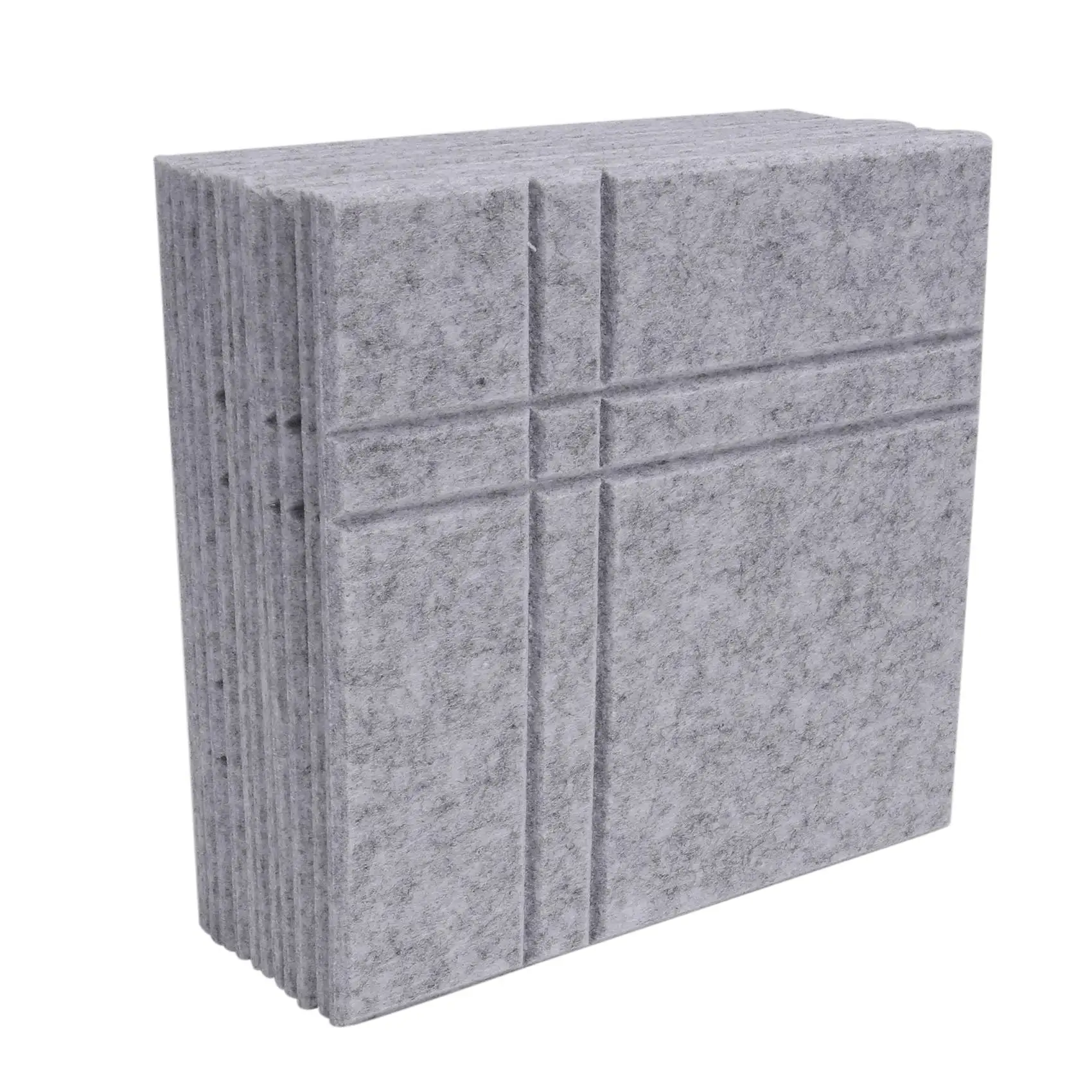 

ABXI 12Pcs Acoustic Panels Shaped Texture Sound Proof Padding,12X12X0.4Inches Sound Dampening Panel Used In Wall