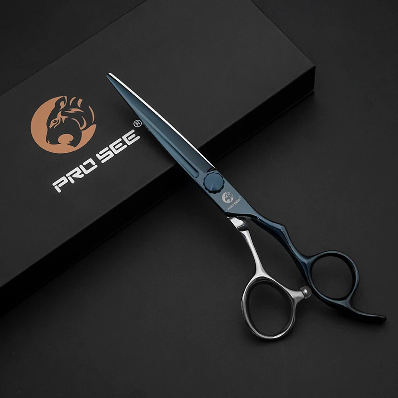 

PROSEE ATS314 Steel Hair Scissors Splicing Blue Professional Barber Shears Right-Handed for Salon Styling