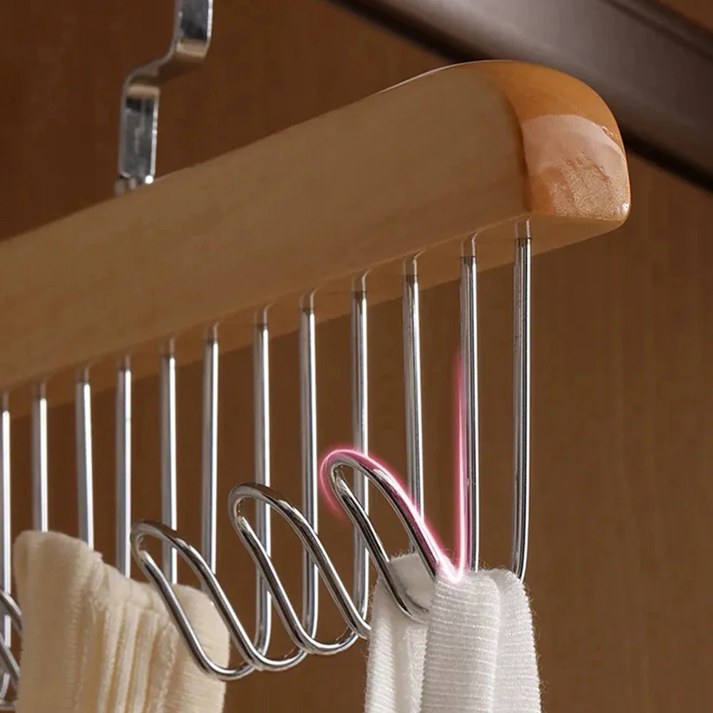 Multiple Hooks Women Storage Bra Hangers For Clothes Case Home Wardrobe Accessories Supplly Scarf Organizer Men Tie Belt Hangers