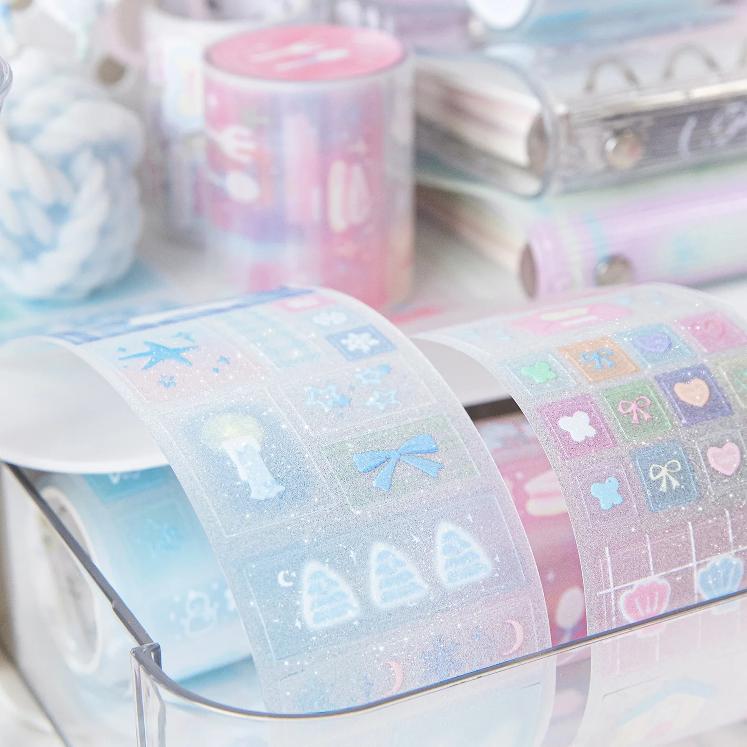 1pcs/1lot Scrapbooking Stickers Decorative Adhesive Tapes Picking a pocketful of stars Pet Japanese Stickers