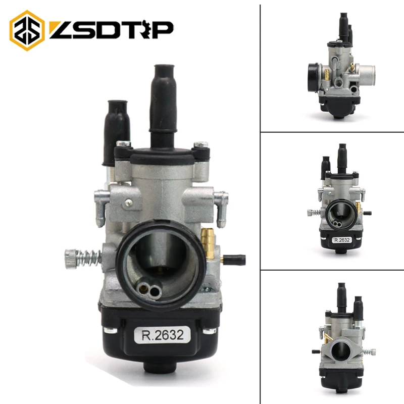 

Alconstar Motorcycle Carburetor PHBG 21 DS (R2632) 21mm Fit for 2 Stroke 50‑110cc Motorbike FOR Piaggio50,APRILIA RS 50,TUONO 50