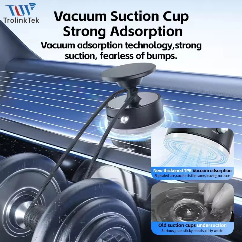 

Car mobile phone holder with magnetic suction installation, magnetic suction for mobile phones, available in multiple colors