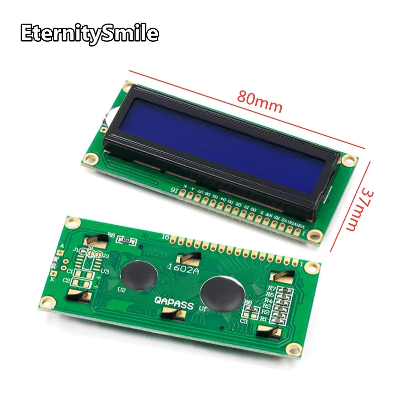 LCD1602 1602 LCD Module Blue / Yellow Green Screen 16x2 Character LCD Display PCF8574T PCF8574 IIC I2C Interface 5V for Arduino