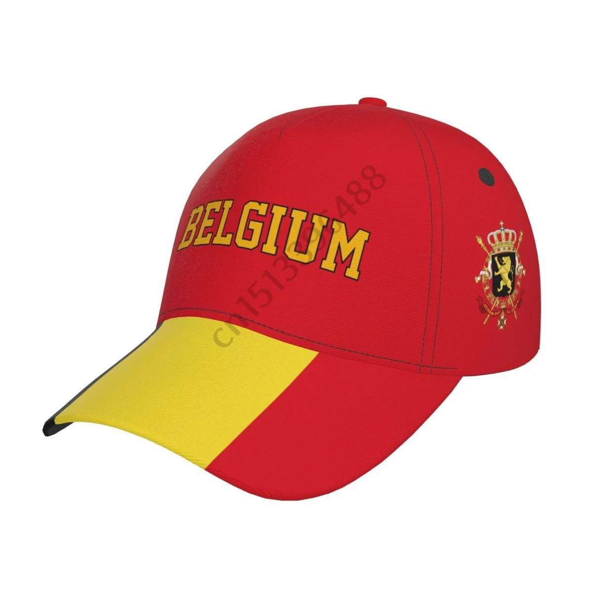 

Belgium Country Flag Soccer Hats Sun Baseball Cap Breathable Adjustable Men Women Outdoor Fishing Hat