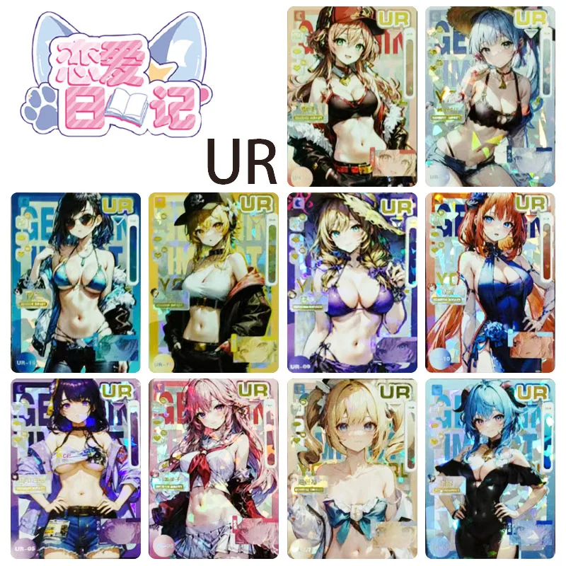 

Love Diary Ur Series Bronzing Rare Collection Flash Card Yae Miko Anime Characters Cartoon Board Game Toy Christmas Gift