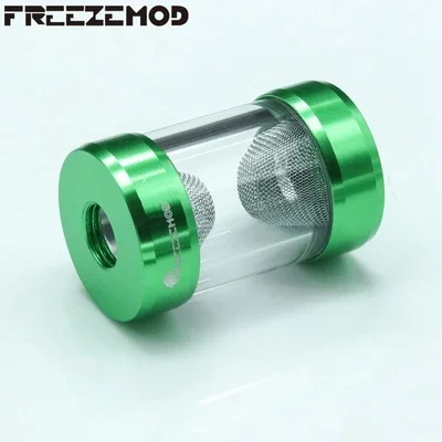 FREEZEMOD G1 / 4 srebrzysty układ chłodzenia wodą podwójny gwint wewnętrzny filtry 0.15mm siatka komputerowa chłodnica wodna akcesoria. GLQ-JX1