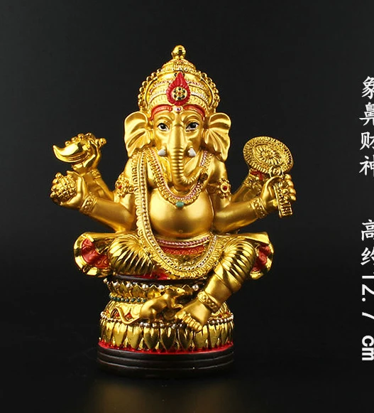 elephant god gilding estatua decoracao decoracao do lar familia eficaz budismo indiano atacado 13 centimetros 01