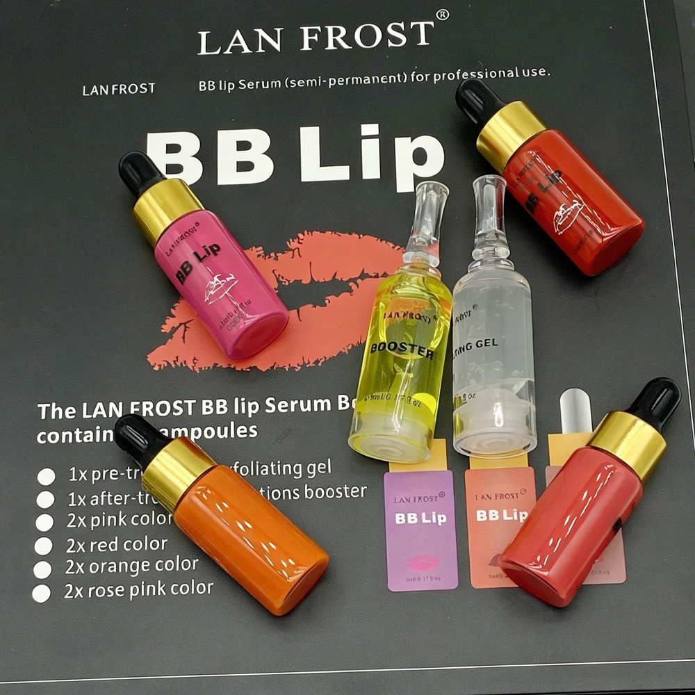 Korea 5ml BB Lips Ampoule Serum Starter Kit Semi-Permanent BB Lip Gloss Tinted Pigment Lasting Moisturizing For Lip Care Glow