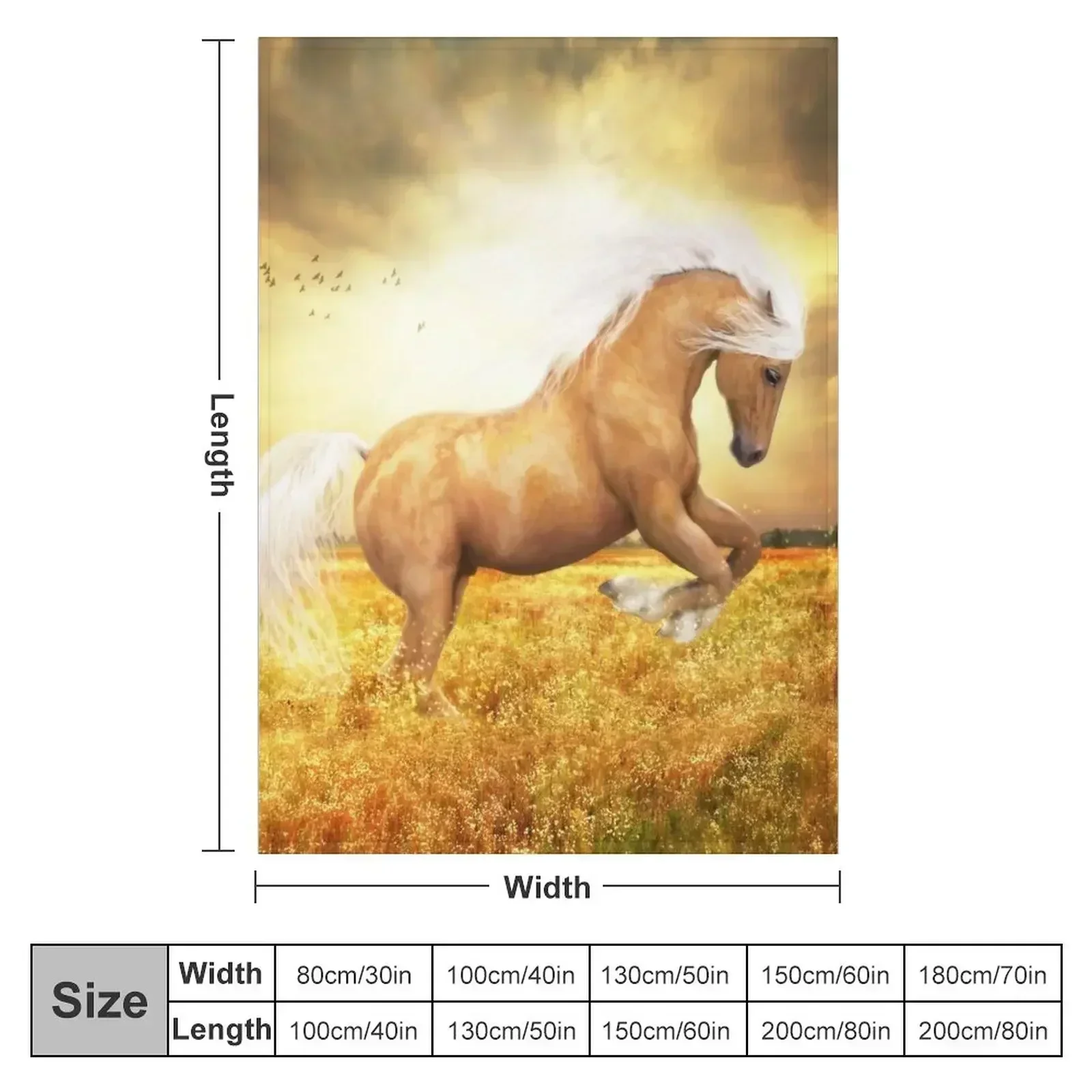 Palomino Horse Sundance Throw Blanket Fashion Sofas Soft Big warm for winter Hairys Blankets