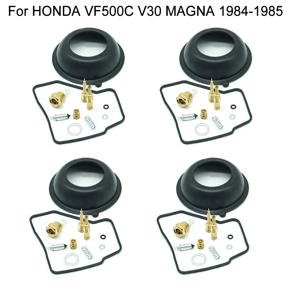 Vacuum Diaphragm Carburetor Repair Kit Black&Golden&Silver For HONDA VF500C V30 MAGNA High Reliability Metal&Rubber