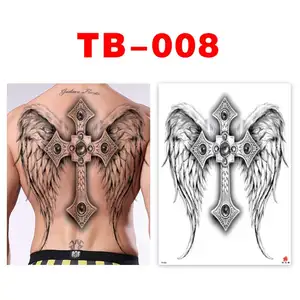 Große temporäre Tätowierungsaufkleber, Männer, Löwe, König, Schlange, chinesischer Drache, Tiger von Ganesha, menschlicher Körper, undurchlässige falsche Tattoo -Kunst 6 Hauptverkaufsstatue Ganesha Grande - №1