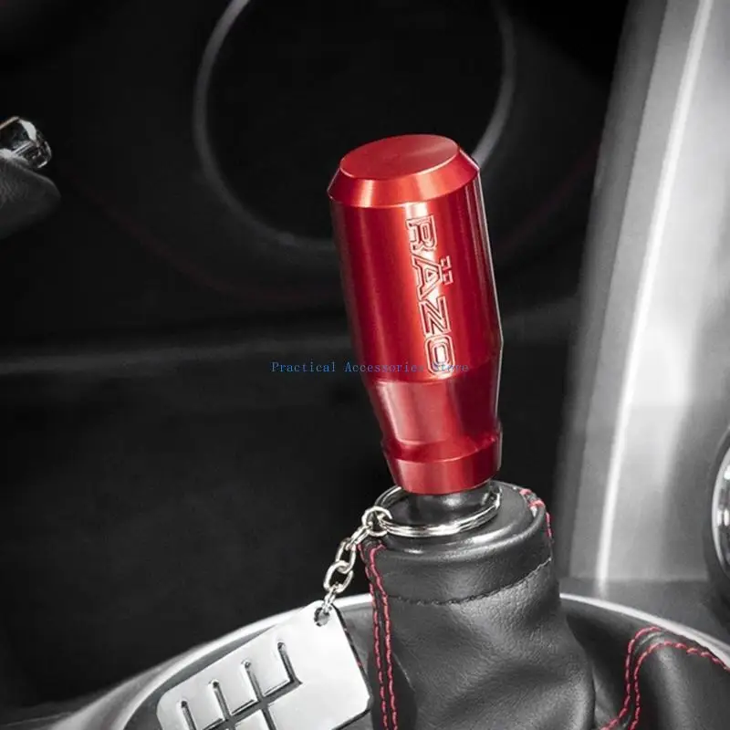 U75E Dekorasi Kenop Pemindah Gigi Interior Transmisi Manual untuk Sebagian Besar Model Kenop Pemindah Stik Aluminium