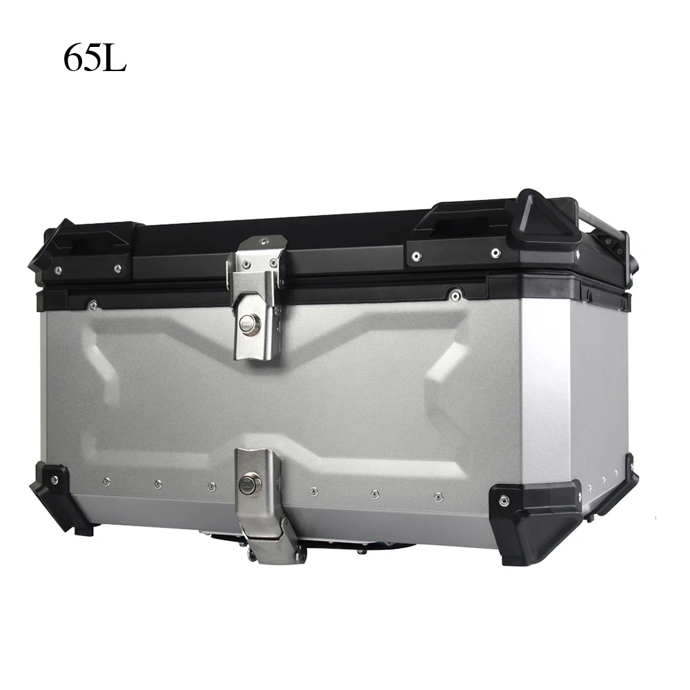 65L Universal Motorcycle Rear Top Luggage Case Storage Tail Box Motorbike Tool Box for Honda Suzuki Kawasaki Yamaha Waterproof