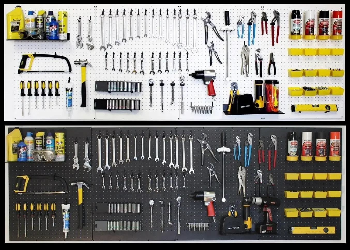 Pegboard Wall Organizer Kit - Kit 96 W - (96