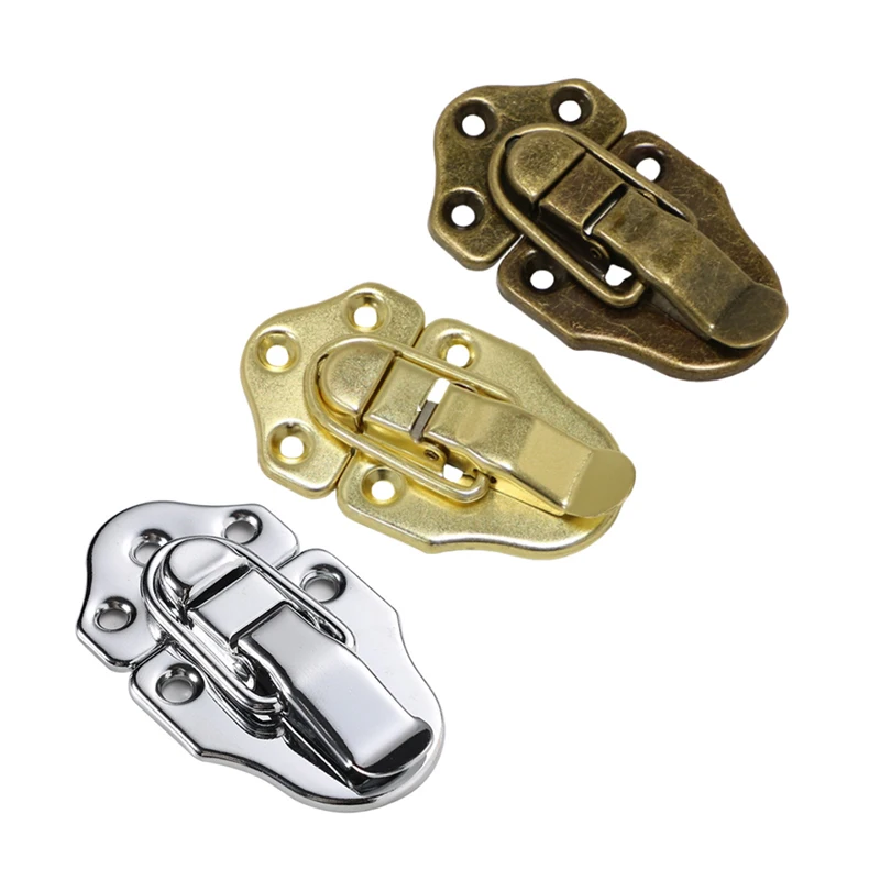 1 Pc Toggle Latch 69 X 40mm Tin Box Buckle Duckbill Buckle Heavy Duty Trunk Toggle Catch with 5 Screws for Cabinet Drawer Chest