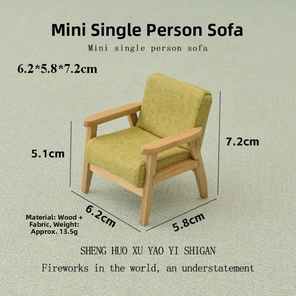 Mini 1/12 Dollhouse Miniature Chair Multistyles House Decoration Simulation End Table Modern Simple