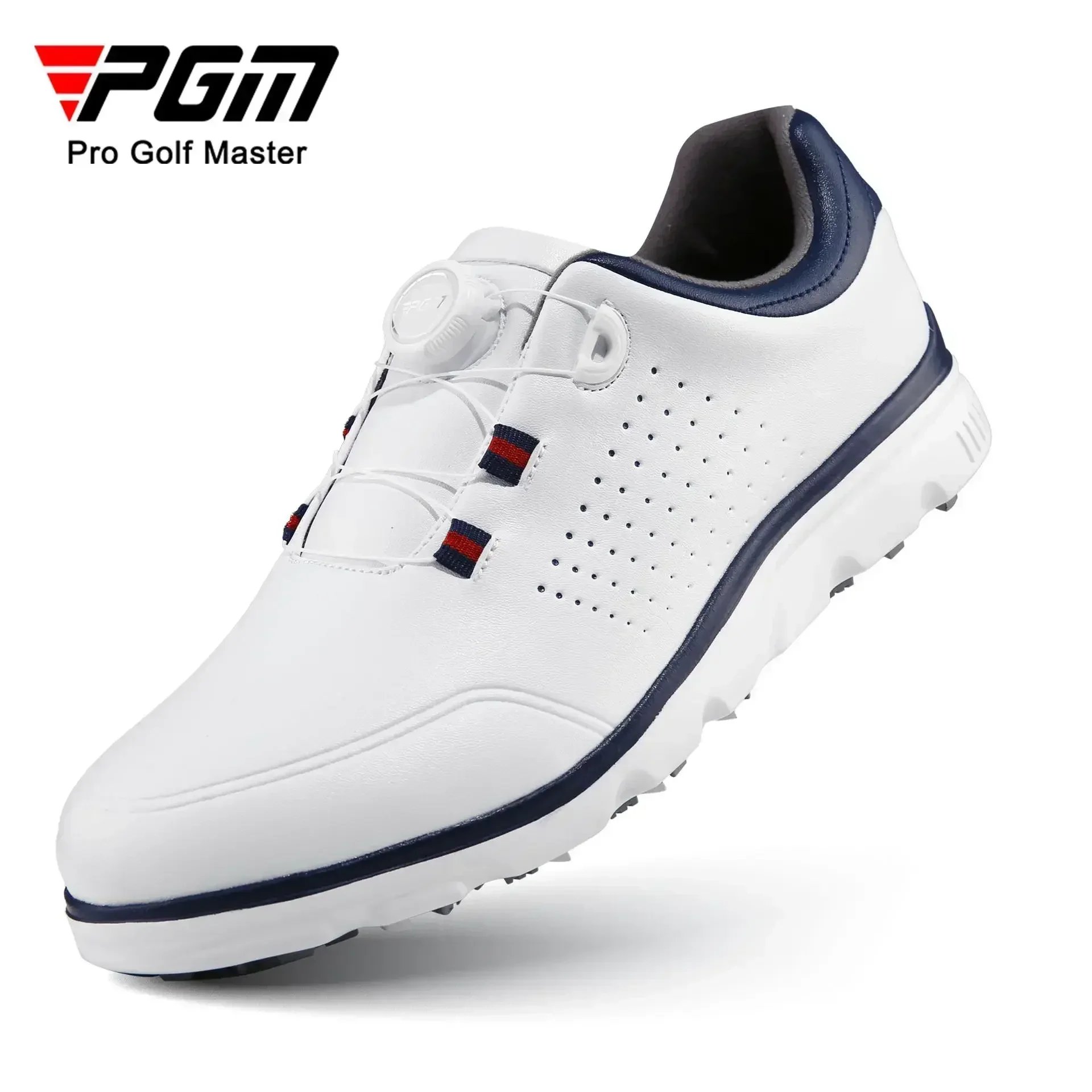 PGM Golf Shoes Men's Anti Slip Nail Knob Lace Waterproof Super Fiber Sports Shoes Golf Men's