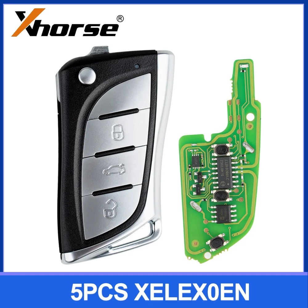 

5pcs/lot Xhorse XELEX0EN Super Remote Key for Toyota/Lexus Flip 3 Buttons Built-in Super Chip English Version