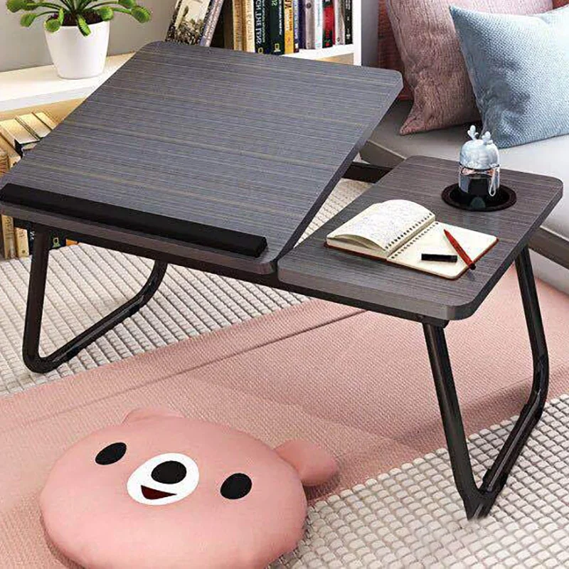 Computer Desk Removable On Bed Desk Sofa Notebook Adjustable Folding Lift Bedside Table Laptop Table Folding Table Lazy Person pneumatic lifting table stand simple automatic sofa bedside movable lazy person desk solid wood rostra table