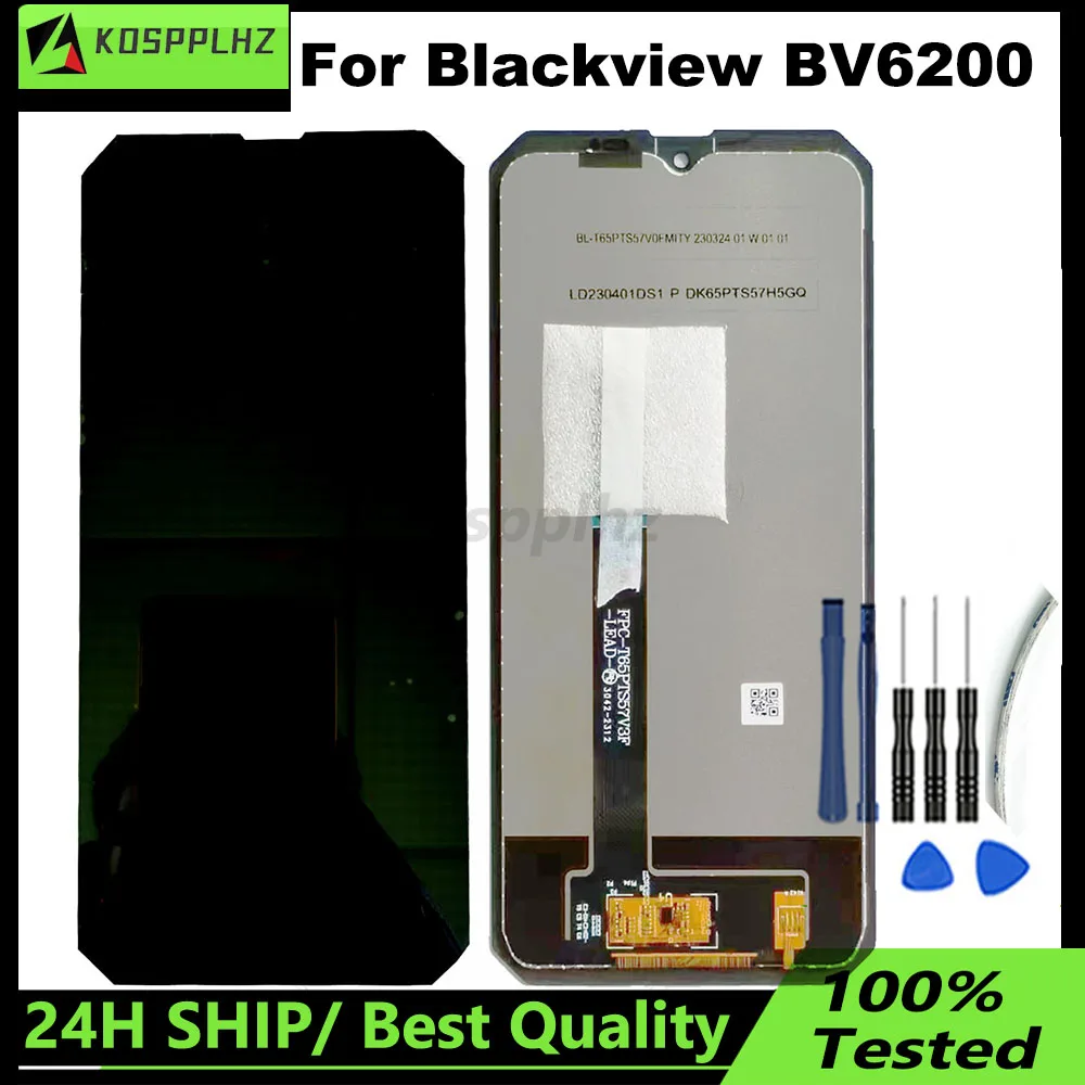 100% Tested Touch Screen LCD Display For Blackview BV6200 Phone Replacement Parts + Disassemble Tool