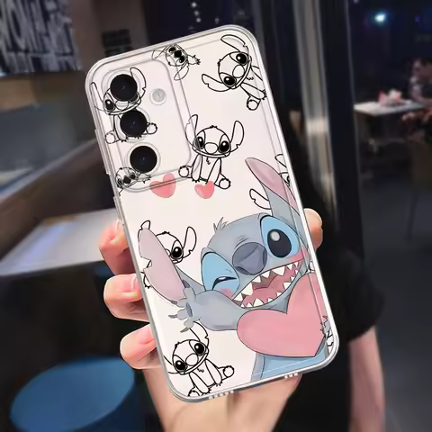 Disney Angel Stitch Lilo Phone Case for Samsung Galaxy A72 A52 A32 A22 A12 A21s A51 A71 A72 A16 A50s A31 soft case