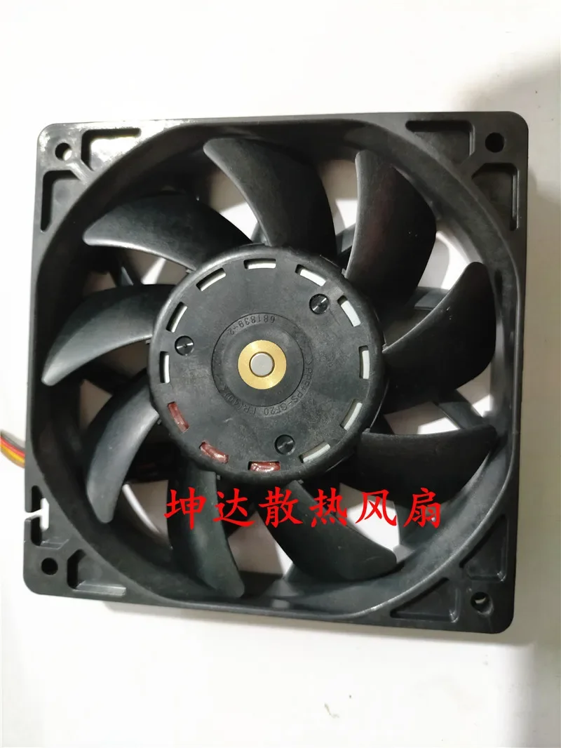 Sanyo Denki 9GV1224P4G01 DC 24V 0.84A 120x120x25mm 4-Wire Server Cooling Fan