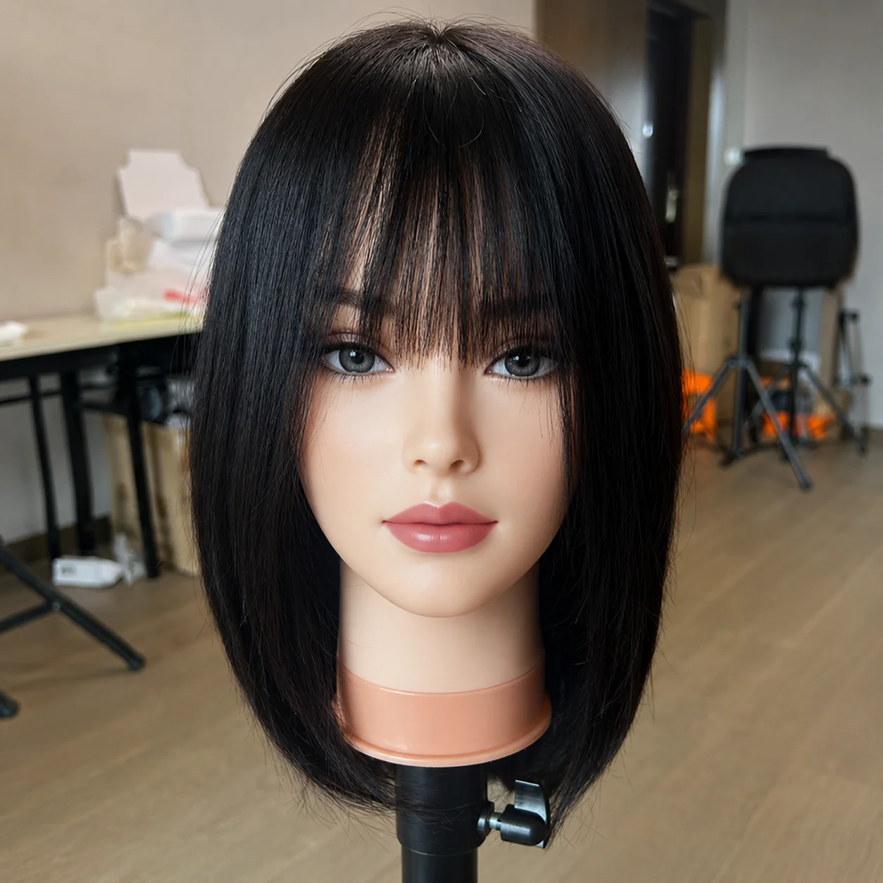 Luxury Kosher Sheitel 100% European Virgin Hair Silk Base Wig Short Bob Human Hair Jewish Wig Soft & Natural