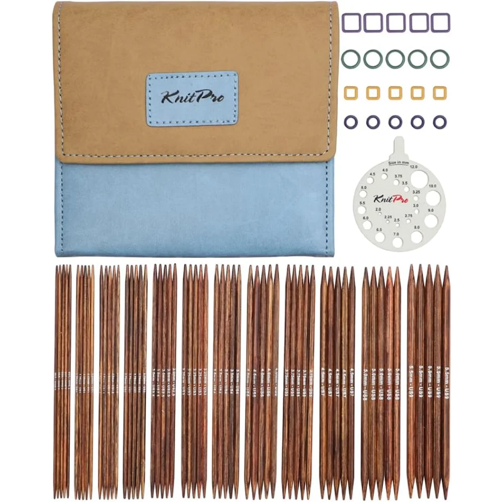 

Набор игл с двойным острым носком 6 дюймов, 12 размеров США