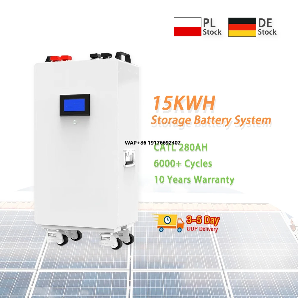 YIXIANG Eu Stock 15Kwh 51.2V 314AH 16kwh Solar Battery Energy Storage Batteries Wall Mounted 51.2V 280Ah 300Ah Lifepo4 Battery