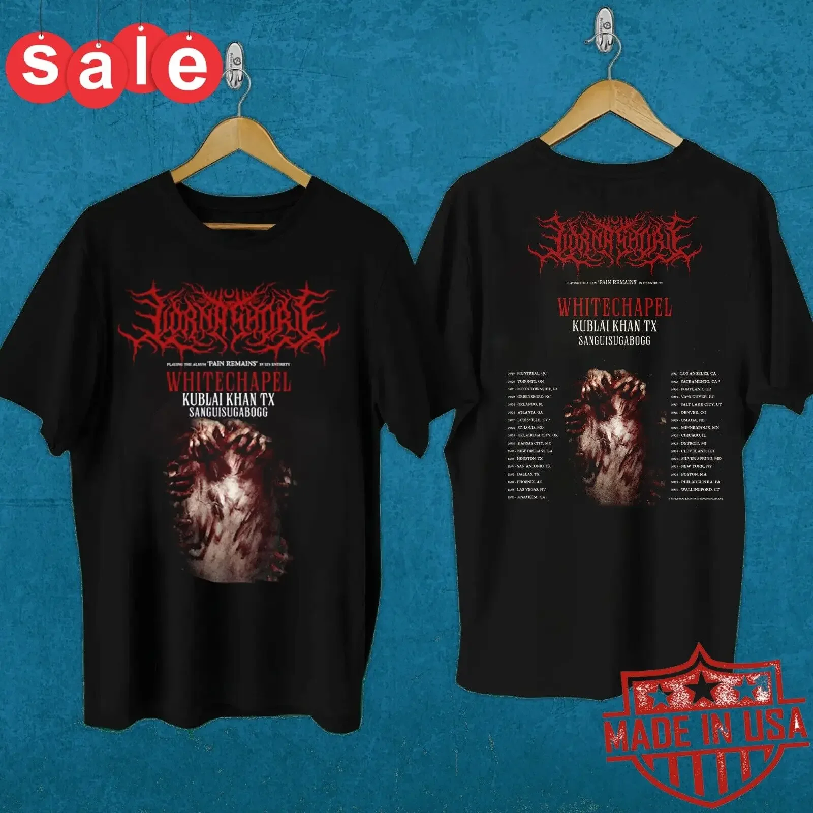 New Lorna Shore Fall Tour 2024 Gift For Fans Unisex S-5XL Shirt 1LU1389