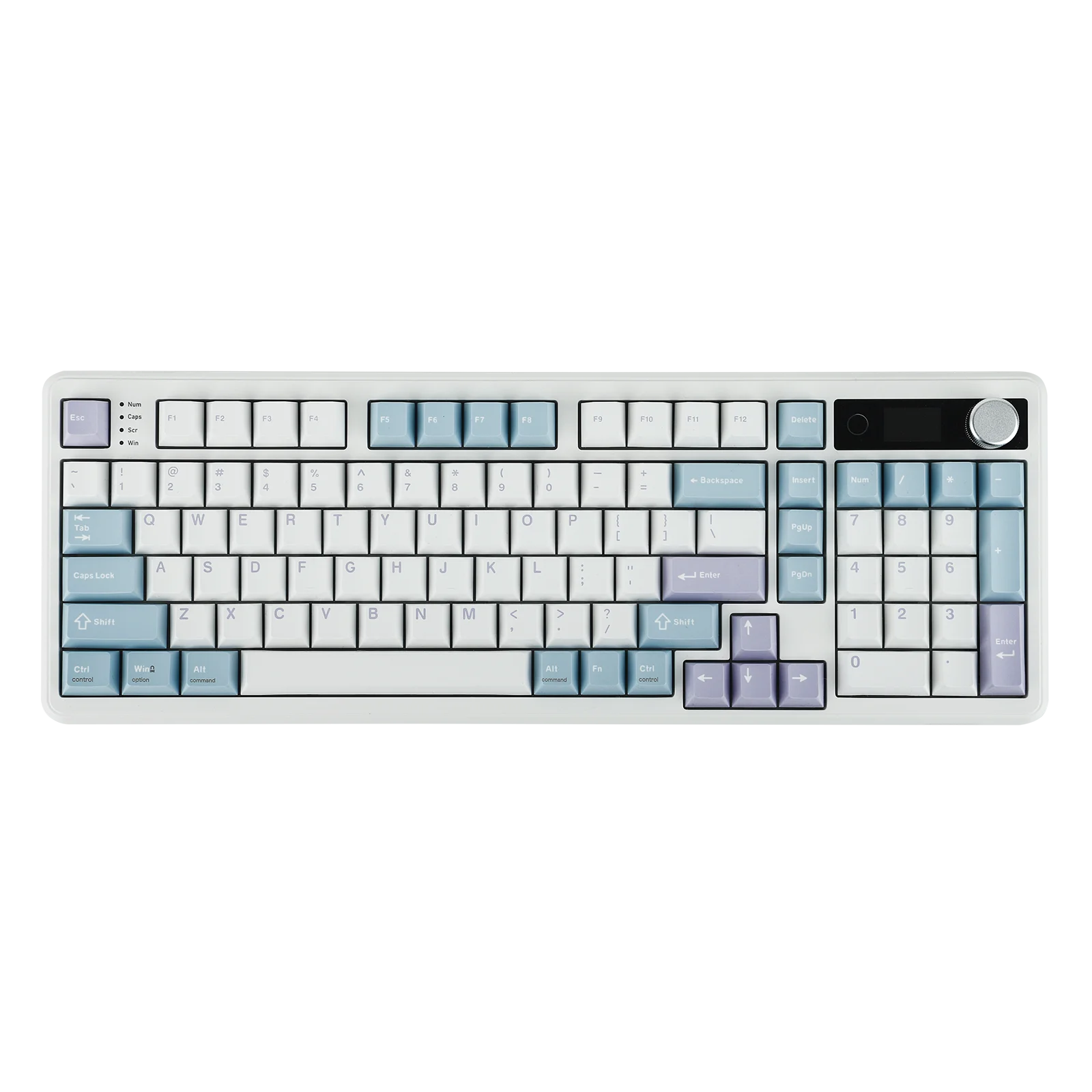 EPOMAKER TH99 PRO 96% ANSI Amerikaanse lay-out Op pakking gemonteerd bedraad/BT/2,4Ghz draadloos mechanisch gamingtoetsenbord met scherm en knop