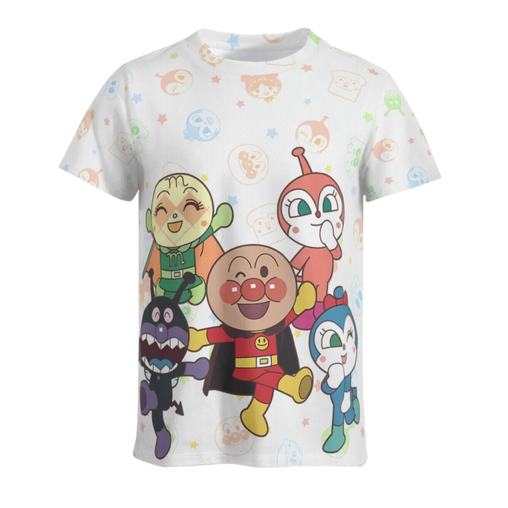 Anpanman T Shirt Men Women Summer O-neck Cotton Short Sleeve T-shirts Clothes Clothing Tee