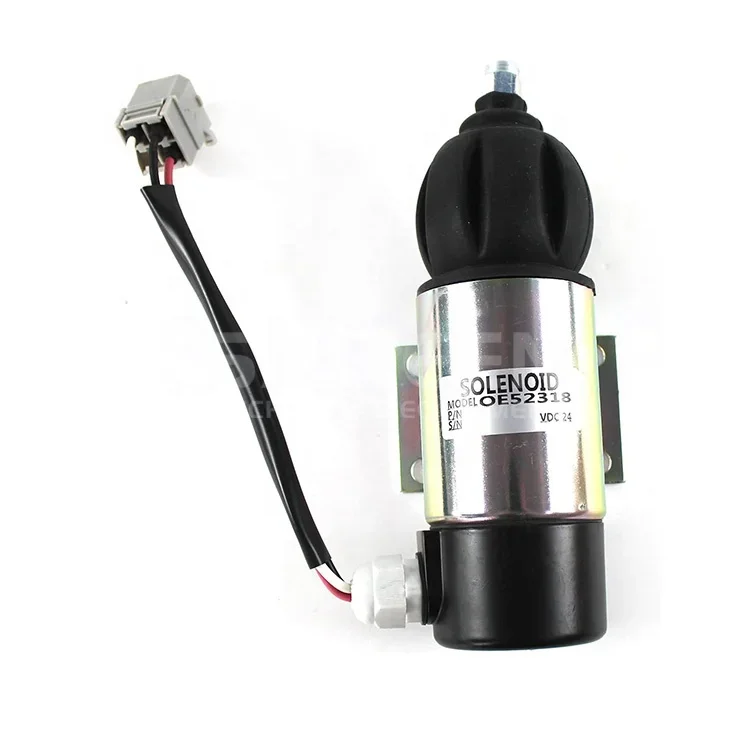 

873754 Construction Machinery Parts OE52318 Engine Flameout Solenoid Valve 873754
