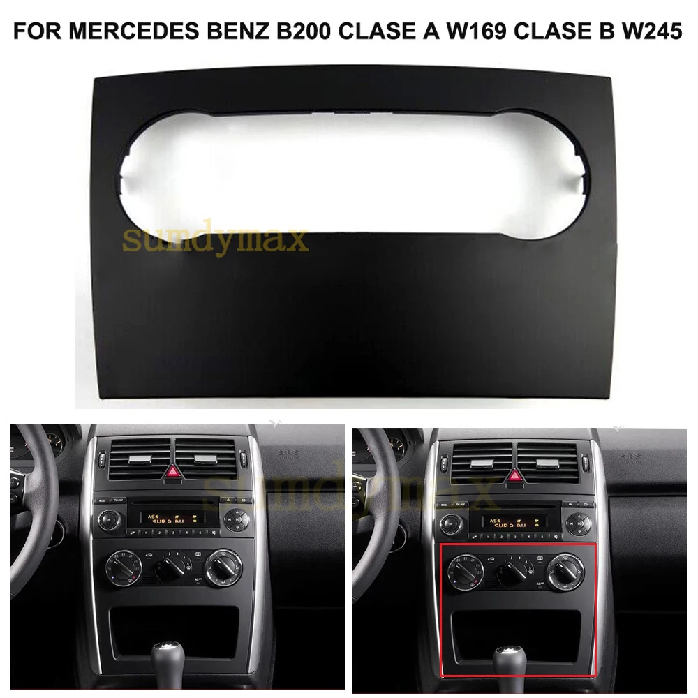 Car Radio Fascia For BENZ B class W245 W169 vito 2005-2011 Dash Kit Install Facia Panel Console Bezel Adapter Plate Trim Cover