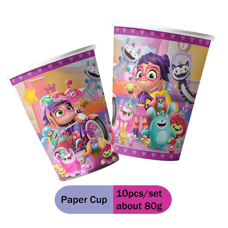 Disney Abby Hatcher Birthday DIY Party Disposable Tableware Background Cloth Water Bottle Label Cake Insert Boy Girl Decoration