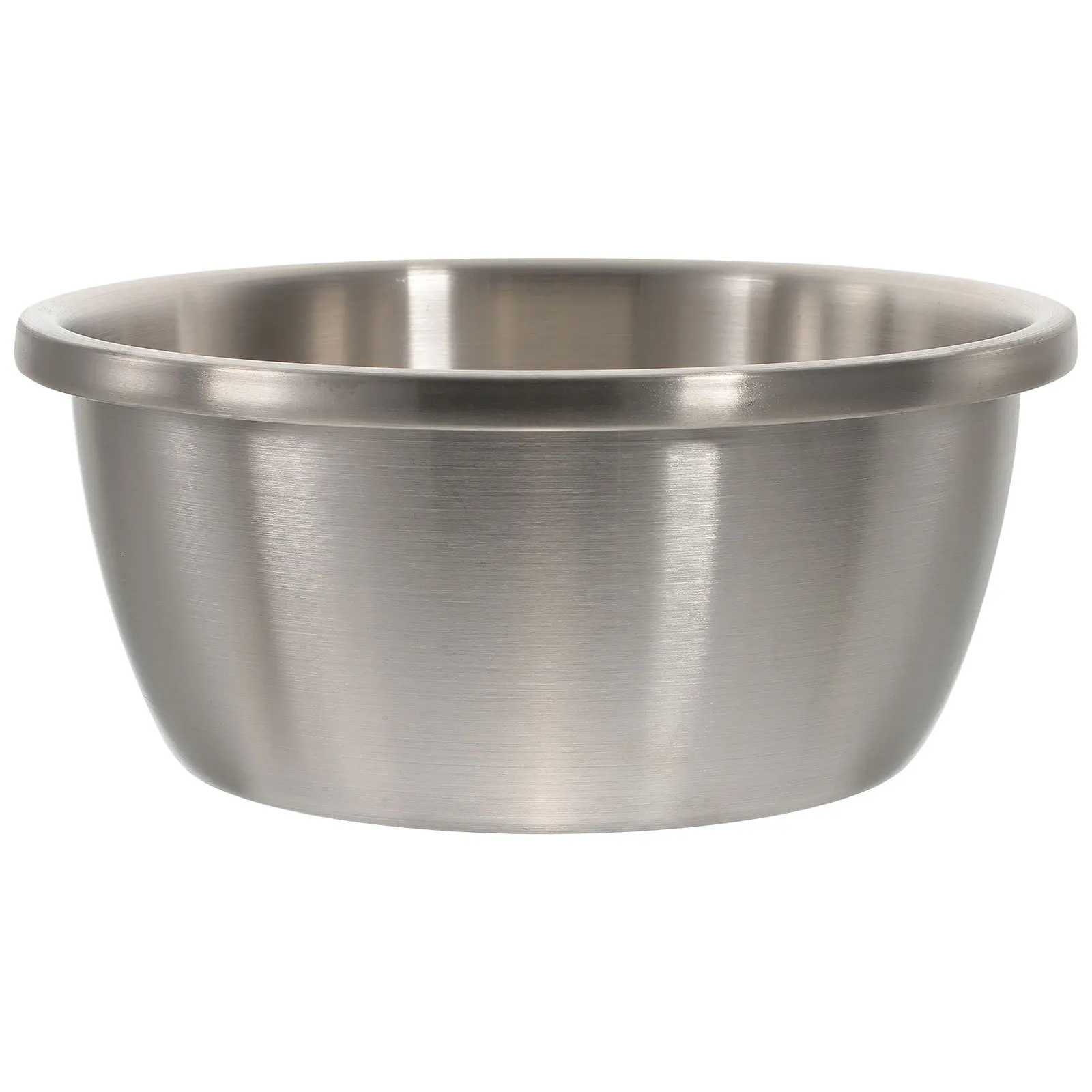 

22Cm Stainless Steel Washing Basin Thickened Round Vegetable Draining Bowl Salad Mixing Container Kitchen Sink Strainer
