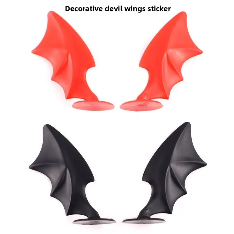 

Electric bike helmet decoration, motorcycle helmet, devil wing decals, universal decoration, personalized body stickers