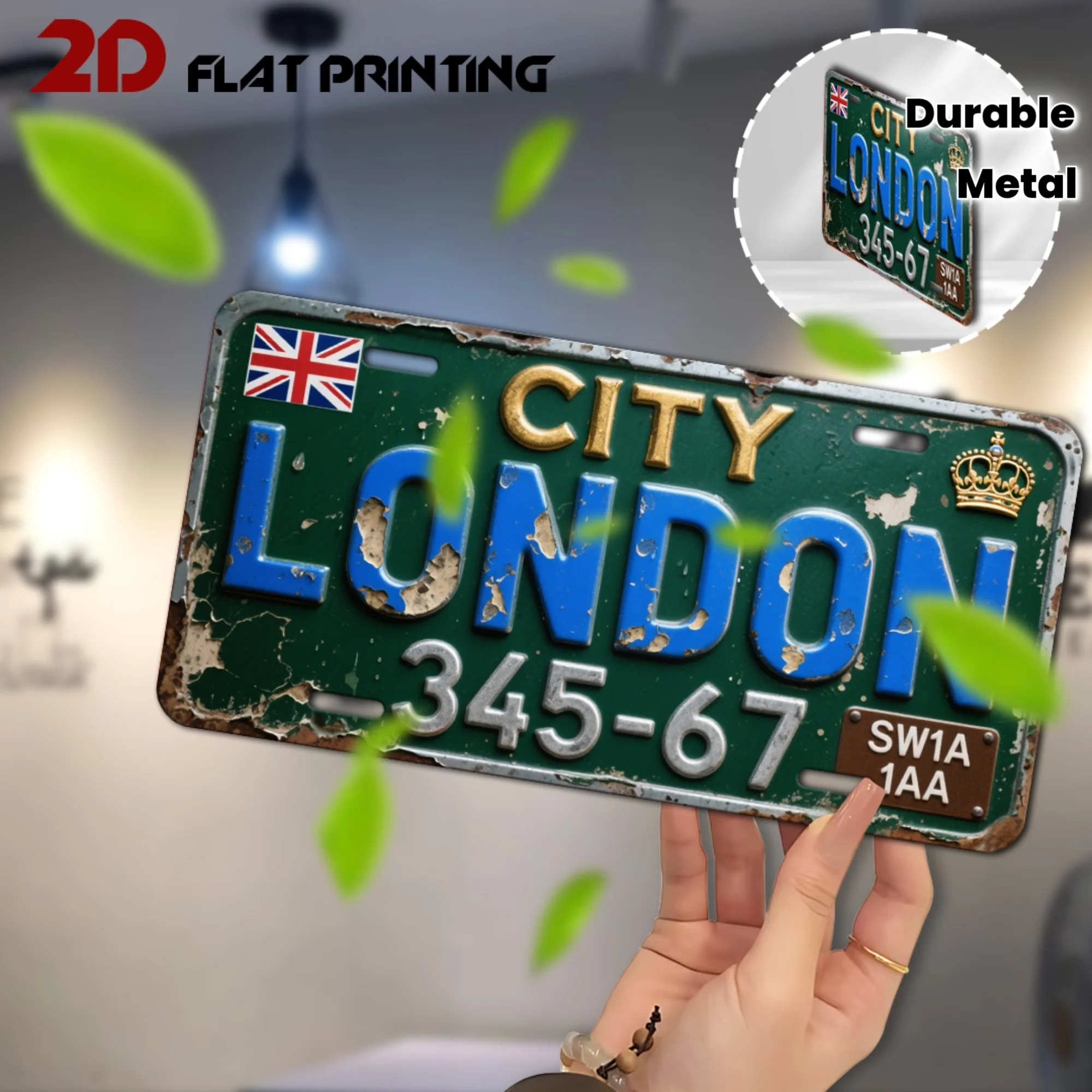 Home Office Of London - City London License Plate Tin Sign
