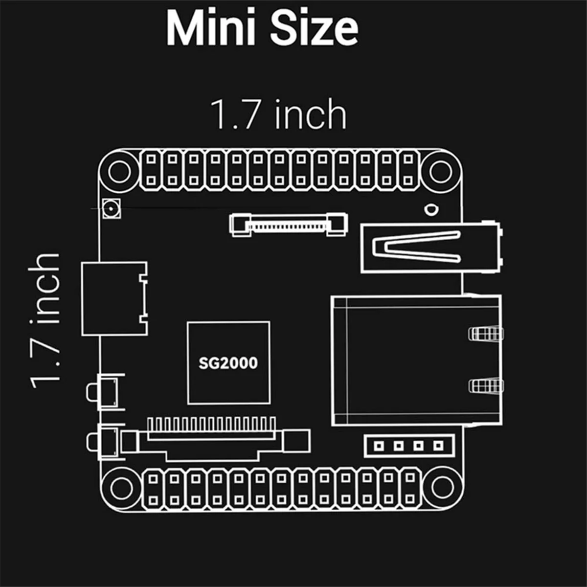 

Плата разработки Convince Milk-V Duo S C906 Поддержка ARM RISC-V с переключением в один клик ARM/RISC-V Запуск Базовая версия2025