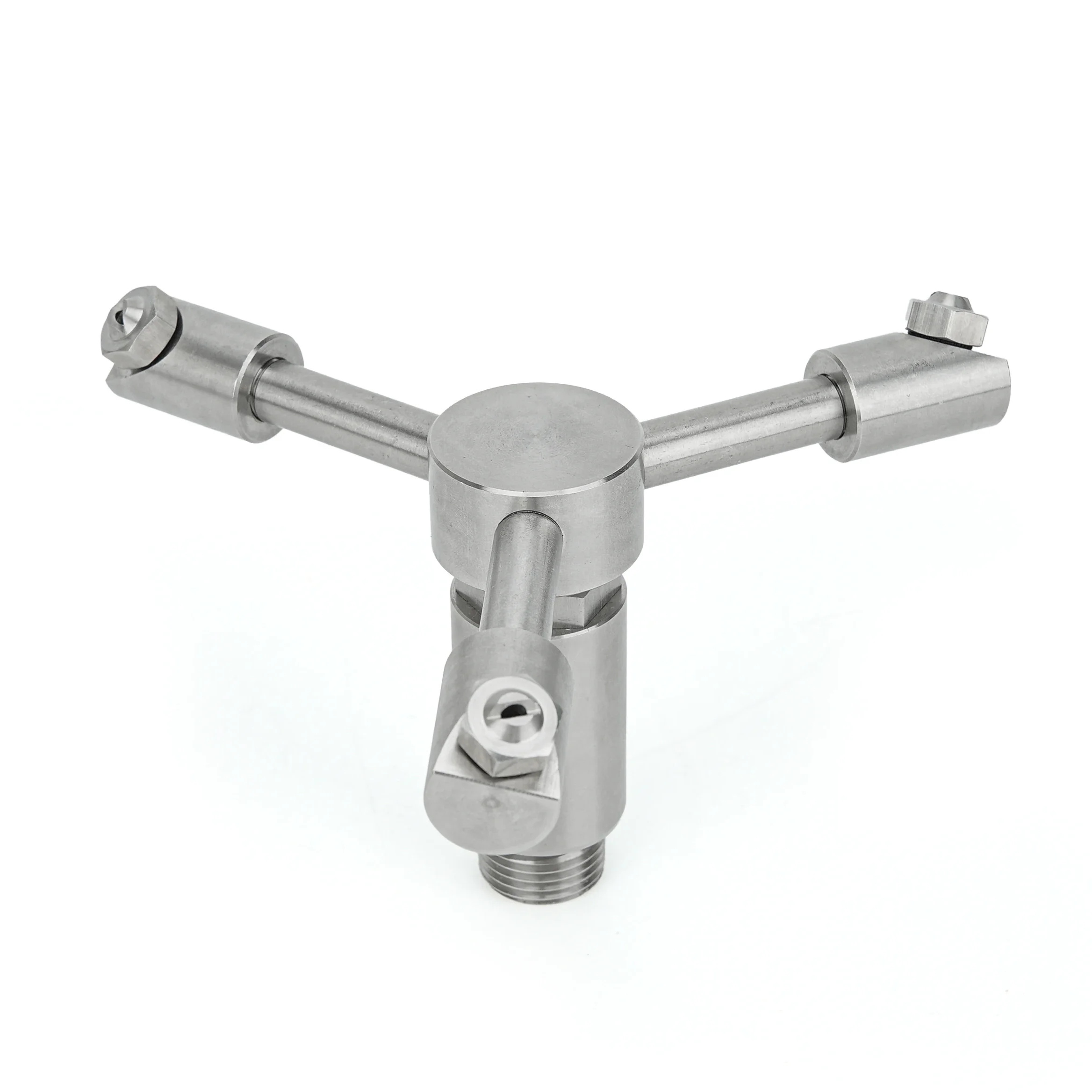 فوهة دوارة 360 درجة من الفولاذ المقاوم للصدأ مقاس 1/2 بوصة، فوهة تنظيف خزان الضغط العالي، فوهة رش الغسالة لإزالة الغبار