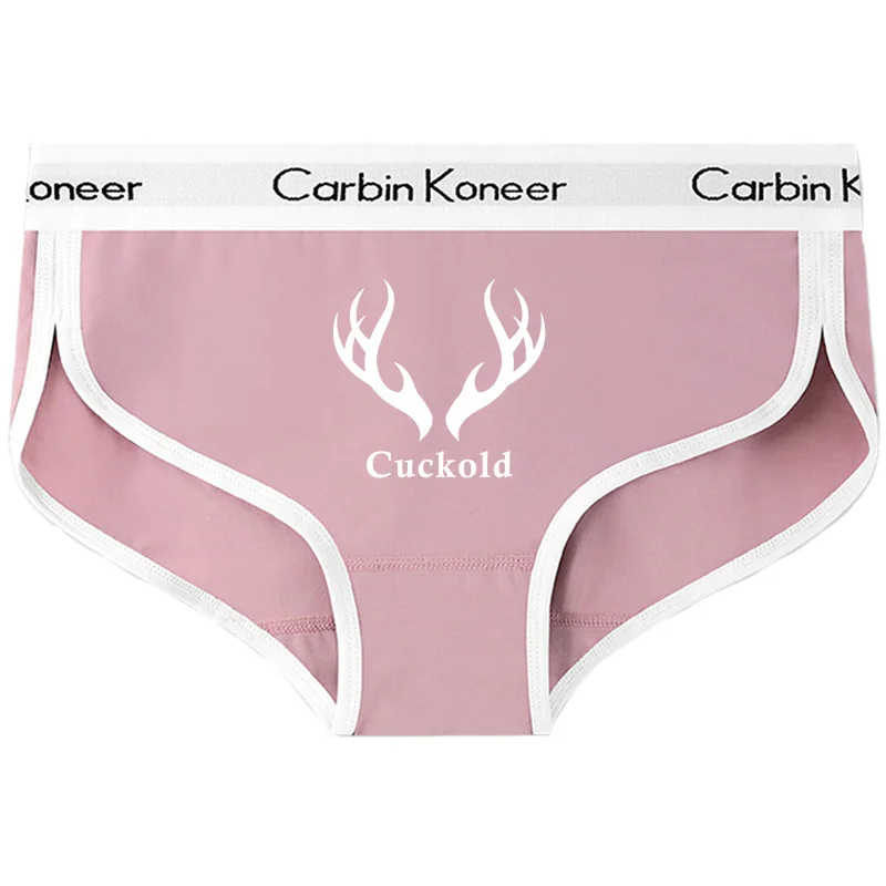 Antlers Cuckold Sexy Print Underwear for Women Cute Women Panties Premium Cotton Underpant Women Intimates Underwear Women